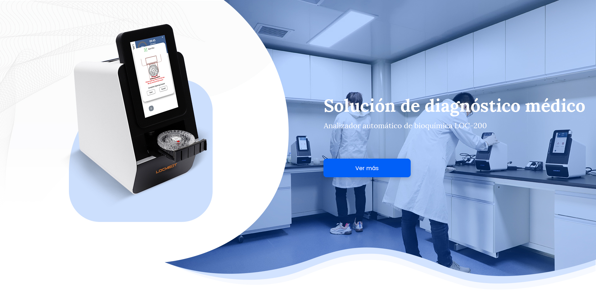 Solución de diagnóstico médico LOC-200 Analizador automático de bioquímica