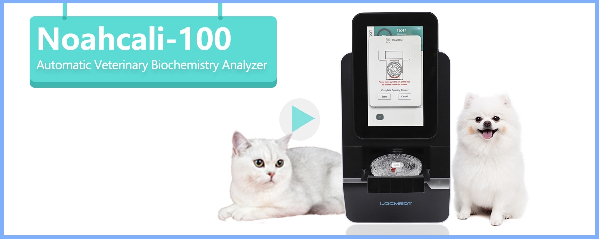 LOCMEDT<sup>®</sup> Noahcali-100 Analizador químico portátil para uso veterinario